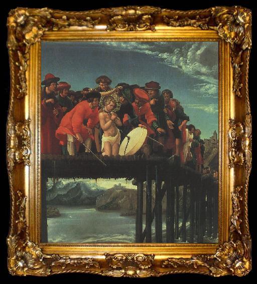 framed  Albrecht Altdorfer The Martyrdom of Saint Florian, ta009-2
